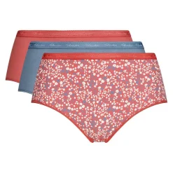 Playtex Lingerie, Nuit|3 Culottes Coton Bio multicolores