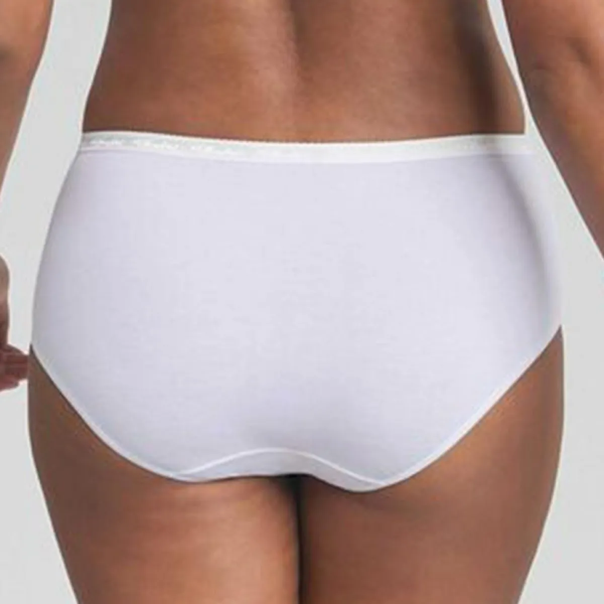 Playtex Lingerie, Nuit|2 Culottes en Coton Bio blanches