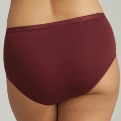 Playtex Lingerie, Nuit|3 Culottes midi Cotton Bio prune/imprimé/terracotta