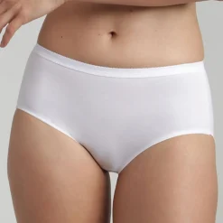 Playtex Lingerie, Nuit|3 Culottes midi Cotton Bio blanc/beige/noir