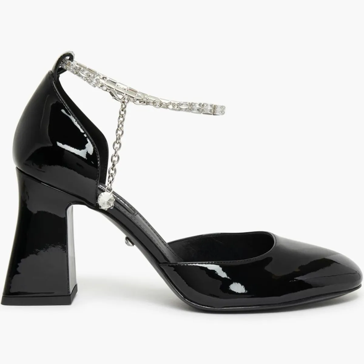 Sonia Rykiel Escarpins|Babies en Cuir verni Honfleur noires - Talon 8.5 cm