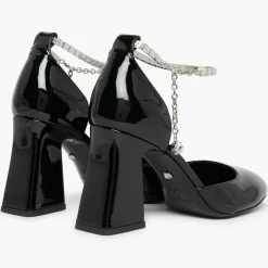 Sonia Rykiel Escarpins|Babies en Cuir verni Honfleur noires - Talon 8.5 cm