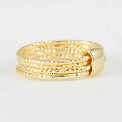 By Rafaella Bagues|Bague Alcyone en Argent doré