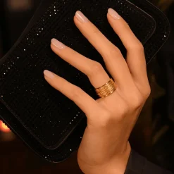 By Rafaella Bagues|Bague Amos en Argent doré