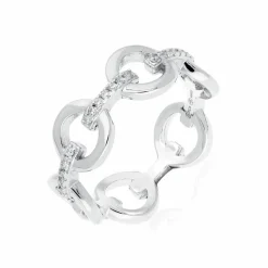 Orus Bagues|Bague Elise en Argent rhodié & Zircone