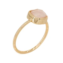 Moonstone Bagues|Bague Ella Quartz en laiton doré
