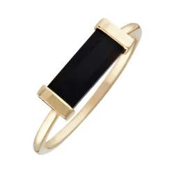 Moonstone Bagues|Bague Eléonore Onyx en laiton doré