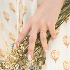 Moonstone Bagues|Bague Léa Aventurine en laiton doré