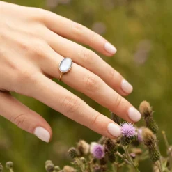 Moonstone Bagues|Bague Lisa Nacre en laiton doré