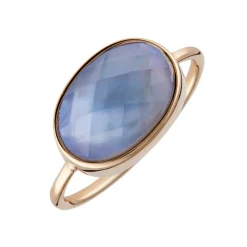Moonstone Bagues|Bague Lisa Nacre en laiton doré