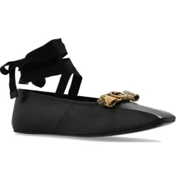 Gucci Ballerines|Ballerines en Cuir Double G noires