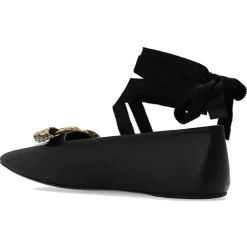 Gucci Ballerines|Ballerines en Cuir Double G noires