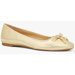 Michael Kors Chaussures Ballerines|Ballerines en Cuir Noriflat dorées