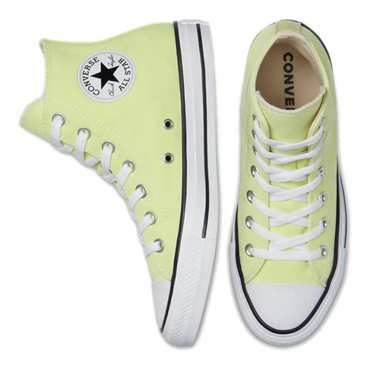 Converse Baskets|Baskets Canvas Hi vert jaune