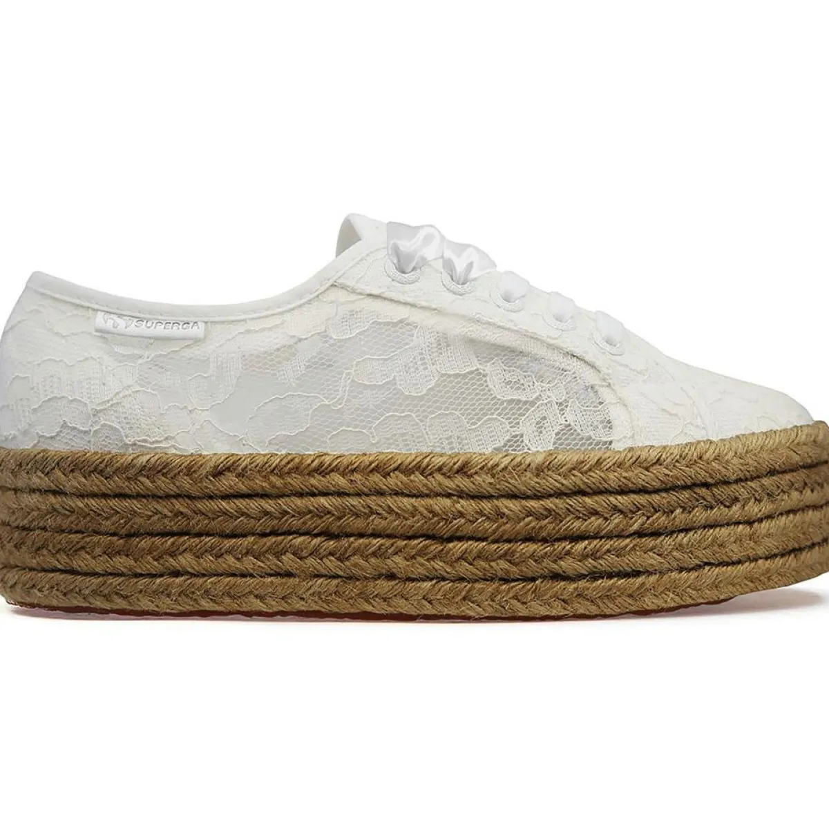 Superga Baskets|Baskets compensées Dentelles blanches