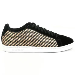 Le Coq Sportif Baskets|Baskets Courtset noir/rose