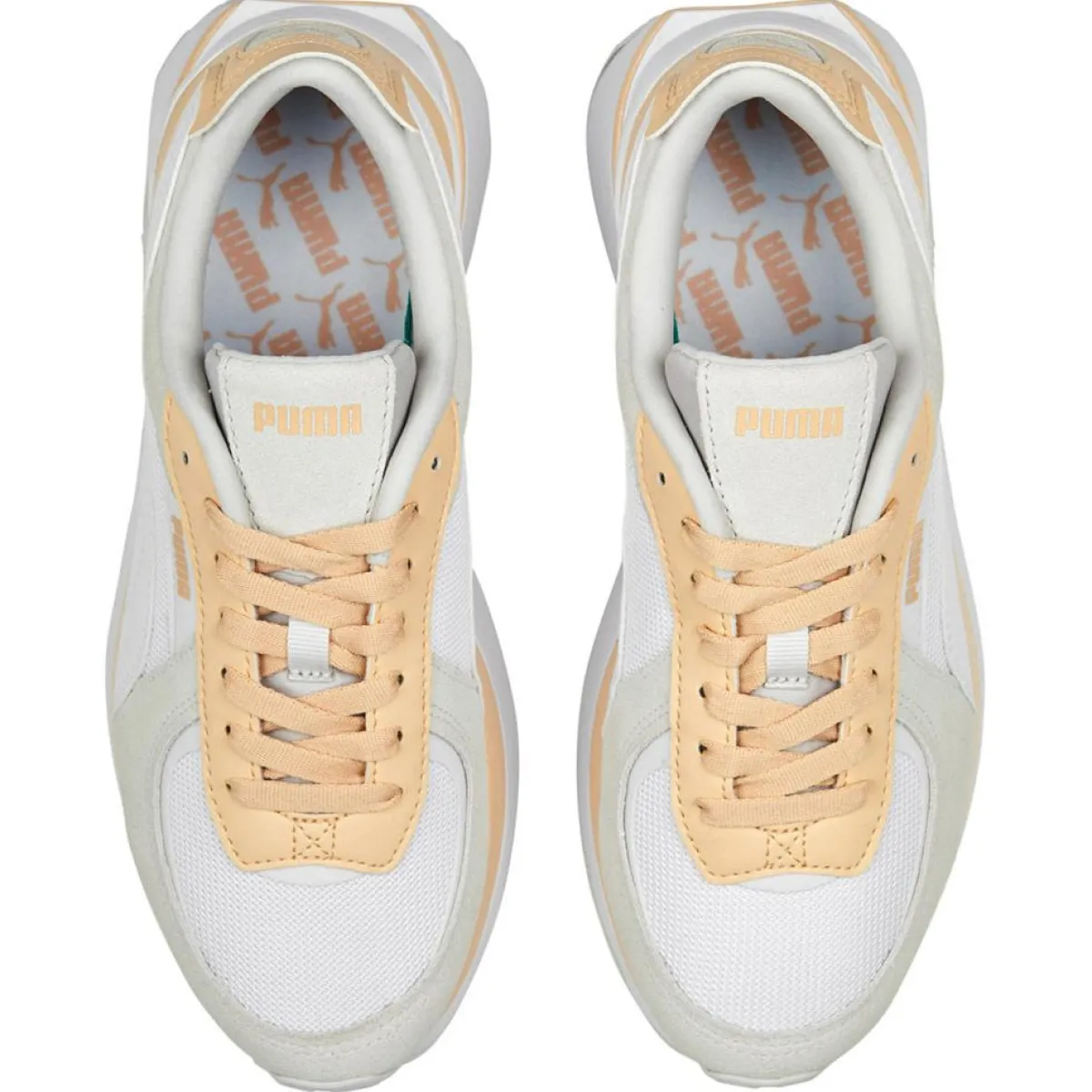 Puma Baskets|Baskets Cruise Rider Nu Pas blanc/gris/orange