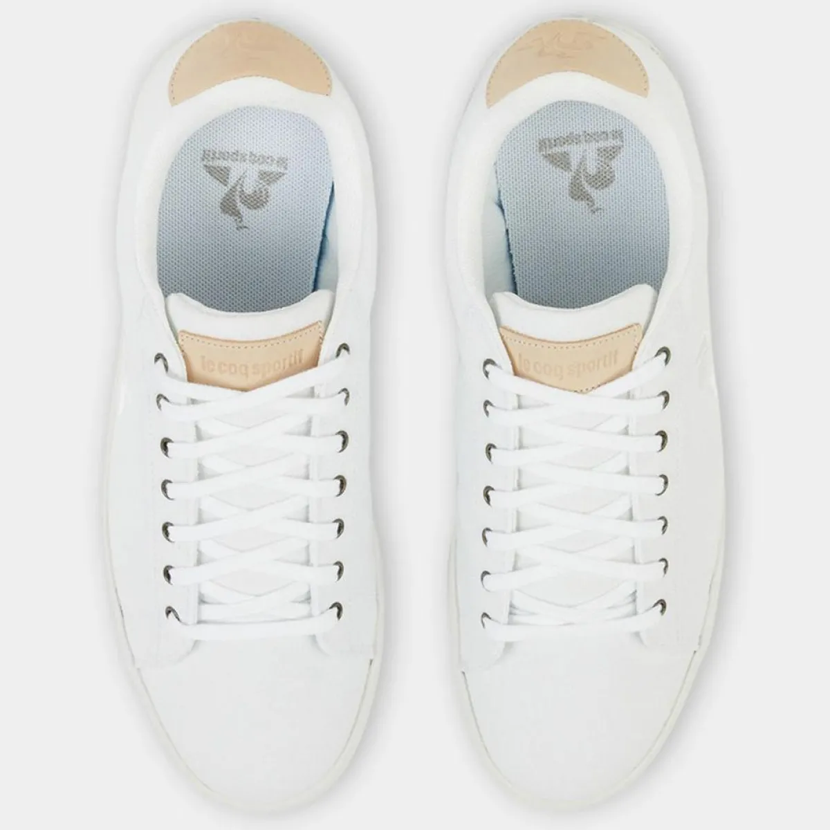 Le Coq Sportif Baskets|Baskets Elsa Optical blanc/beige