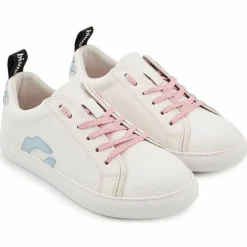 Bons Baisers de Paname Baskets|Baskets en Cuir Betty blanc/bleu/rose