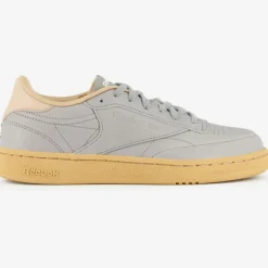 Reebok Baskets|Baskets en Cuir Club C 85 Gomme Cn3030 grises