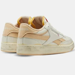 Reebok Baskets|Baskets en Cuir Club C Revenge blanc/saumon