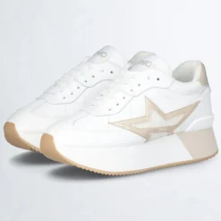 Liu-Jo Baskets|Baskets en Cuir Dreamy blanc/doré