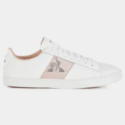 Le Coq Sportif Baskets|Baskets en Cuir Elsa blanc/rose