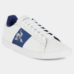 Le Coq Sportif Baskets|Baskets en Cuir Elsa blanc/bleu