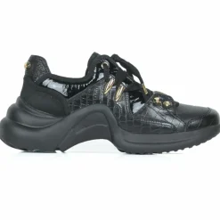 Mi/Mai Baskets|Baskets en Cuir Finn noires