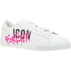 Dsquared2 Baskets|Baskets en Cuir Icon blanches