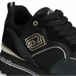 Liu-Jo Baskets|Baskets en Cuir Maxi noires