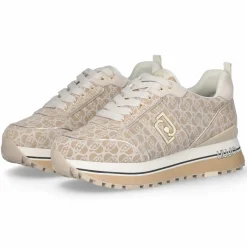 Liu-Jo Baskets|Baskets en Cuir Maxi sable