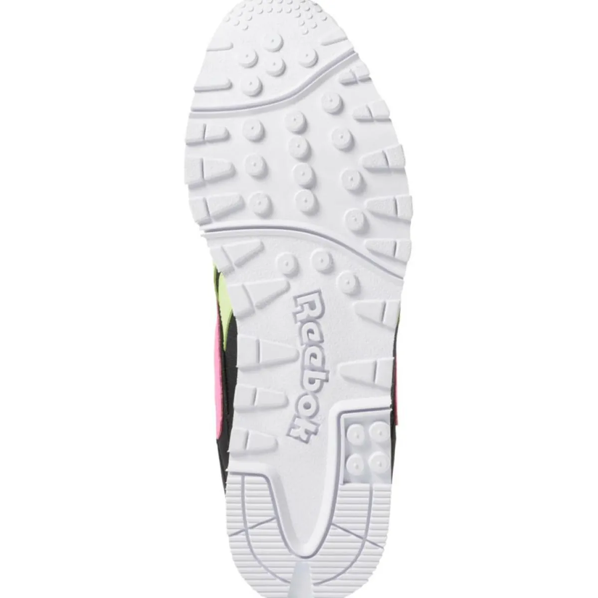 Reebok Baskets|Baskets en Velours de Cuir & Mesh Rapide noir/vert/rose