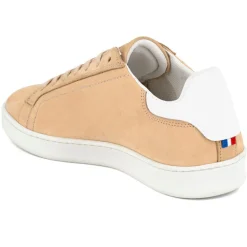 Le Coq Sportif Baskets|Baskets en Velours de Cuir Avantage beige/blanc