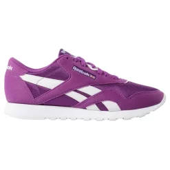 Reebok Baskets|Baskets en Velours de Cuir et Mesh Classic Nylon violettes