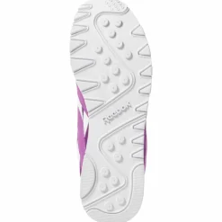 Reebok Baskets|Baskets en Velours de Cuir et Mesh Classic Nylon violettes