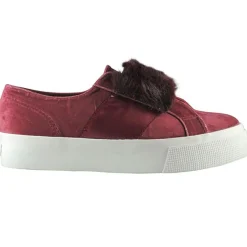 Superga Baskets|Baskets en velours Fur bordeaux