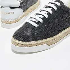 Canal Saint Martin Baskets|Baskets espadrilles en Lurex Lancry noires