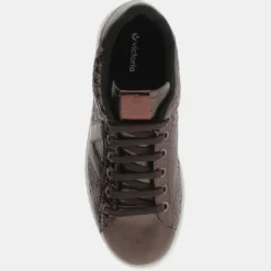 Victoria Baskets|Baskets Indi embossé serpent bronze