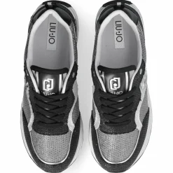 Liu-Jo Baskets|Baskets Maxi argenté/noir