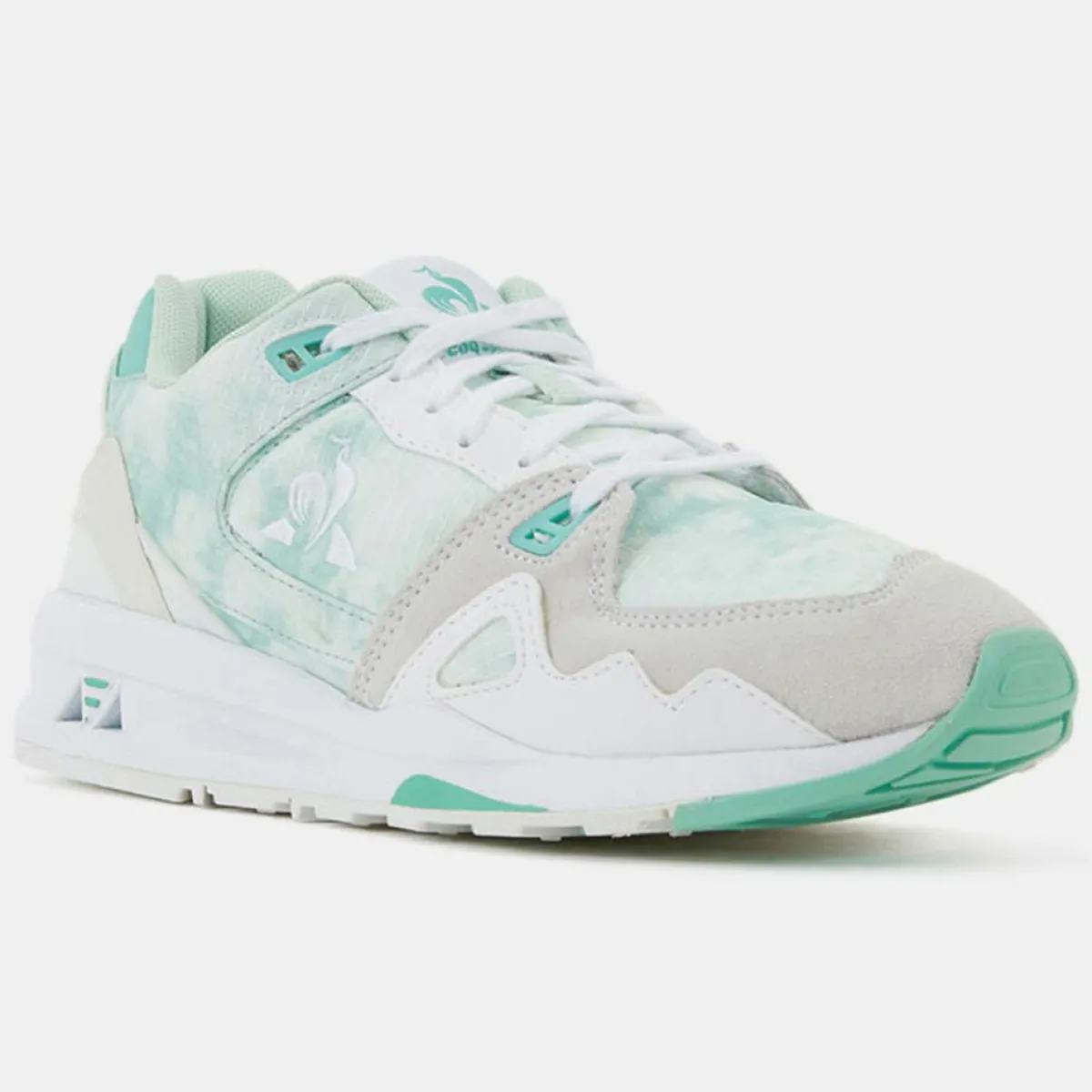 Le Coq Sportif Baskets|Baskets R1000 blanc/vert