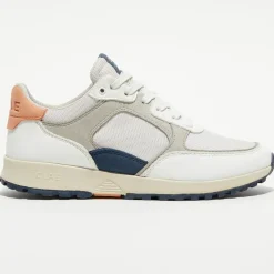 Clae Baskets|Baskets vegan Joshua blanc/orange/gris