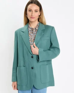 Marc O'Polo Vestes, Blousons|Blazer Oversize 2 boutons vert