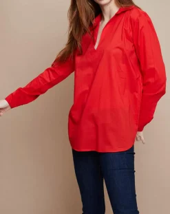 Mare di Latte Tops Et Blouses|Blouse Ariane rouge