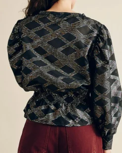 Chloé Stora Tops Et Blouses|Blouse Beirut imprimée noir/multicolore