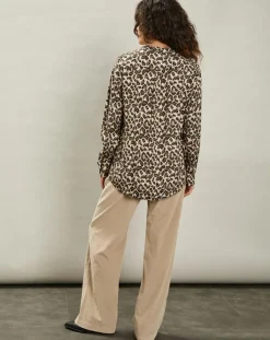 Hartford Chemises|Blouse Canon naturel/marron