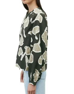 Marc O'Polo Tops Et Blouses|Blouse Col Mao Motif Coton Bio multicolore