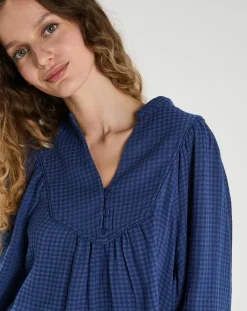 The Korner Tops Et Blouses|Blouse Elena bleue