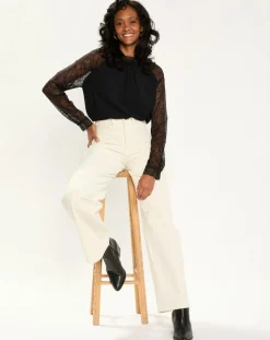 Esprit Tops Et Blouses|Blouse en Dentelle noire