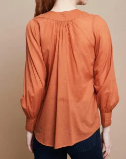 Mare di Latte Tops Et Blouses|Blouse Jampa Lace Detail canyon